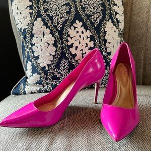 Jessica Simpson Setrina Pointed toe pump heels hot pink valley pink 8.5 BARBIE